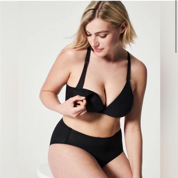 Spanx Black Bra-llelujah! Mama Nursing Bra Size XL - Picture 1 of 6